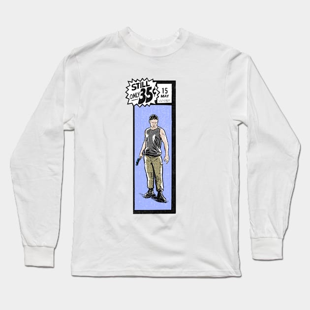 Comic book corner box - Abby The Last of Us 2 fan art Long Sleeve T-Shirt by MarkScicluna